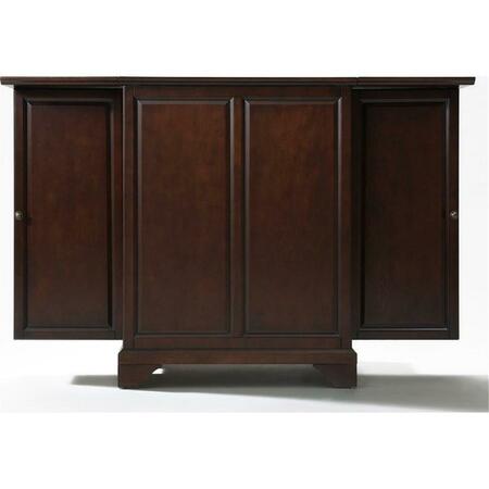 MODERN MARKETING Crosley Furniture LaFayette Expandable Bar Cabinet in Vintage Mahogany Finish KF40001BMA